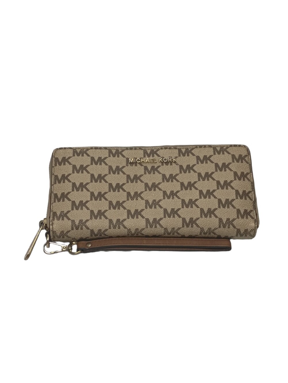 Michael Kors Jet Set Travel Continental Wallet - Signature Brown/Beige